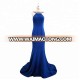 Heavy Beaded Mermaid Royal Blue Evening Dresses Backless Design Long Evening Gown Women Wear Dress