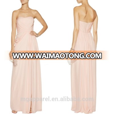 ladies party wear gown sexy off the shoulder evening dress silk crepe evening gown dress